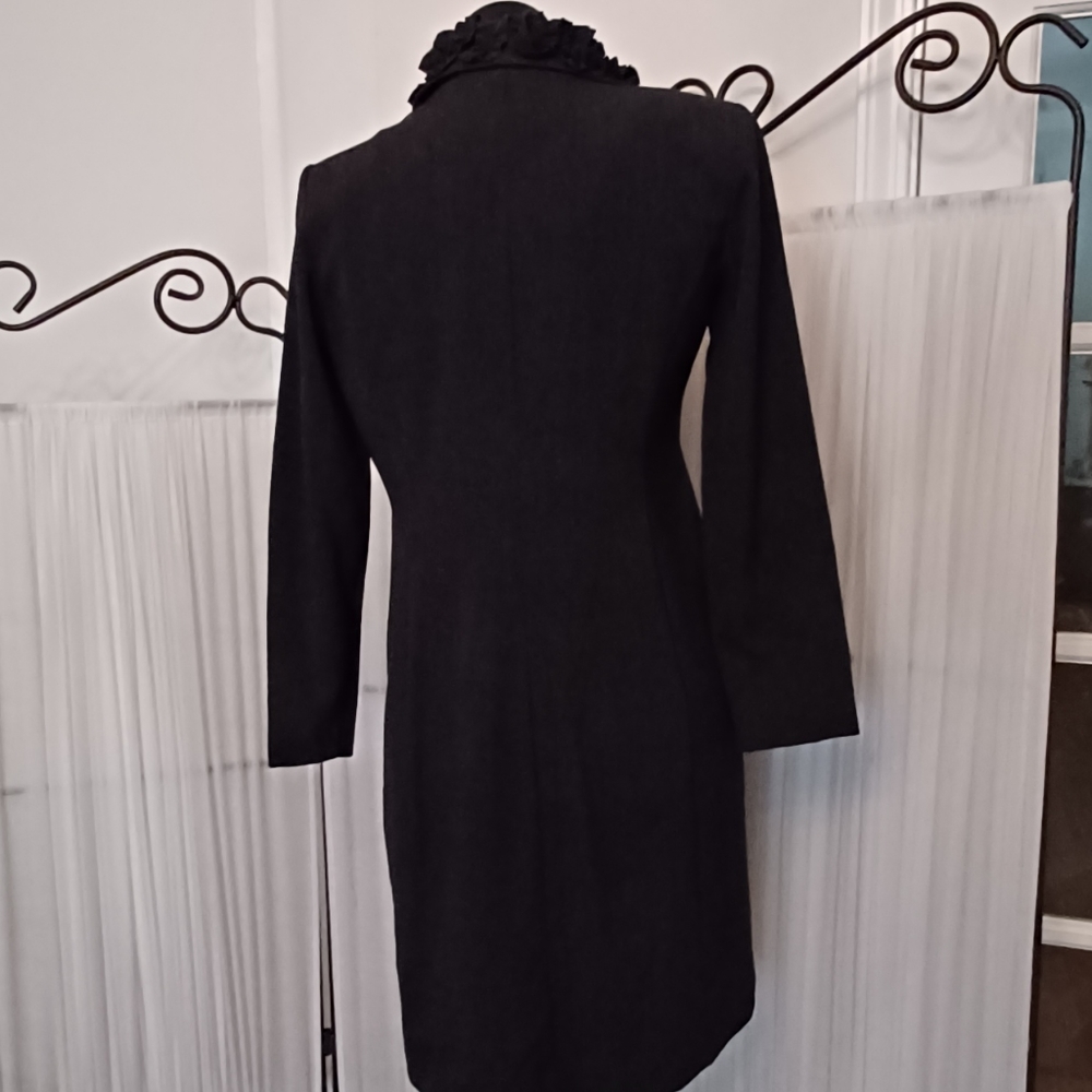 Maxi Coat, Ruffled Neck! - Picture 3 of 7